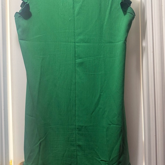 SHEIN Emerald Ruffle Sleeve V-Neck Blouse (M) - Picture 2 of 4